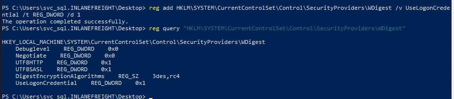 WDigest Registry